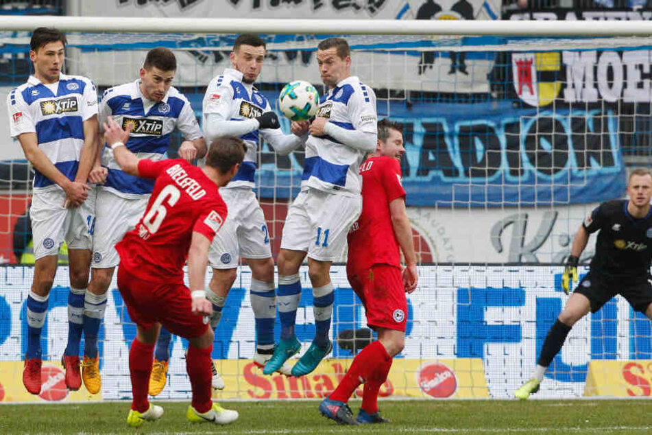 Trotz des 1:0 in der 39. Minute konnte der DSC die Führung nicht bis zum Ende halten.