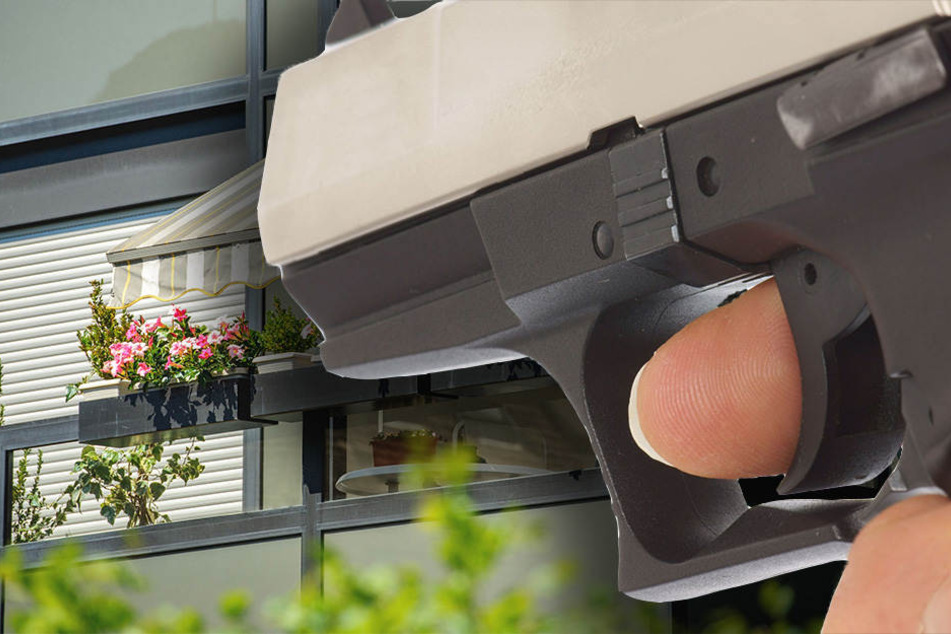 Mit einer Schreckschusspistole hat ein Betrunkener von seinem Balkon aus geschossen. (Symbolbild)