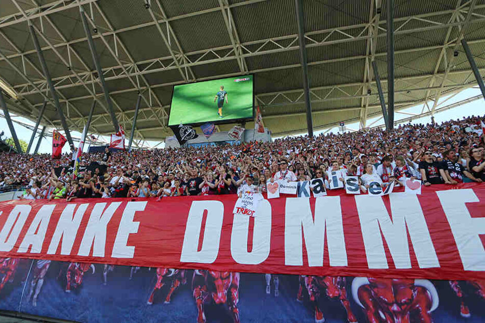 Dominik Kaiser bekam als erster Spieler ein Abschiedsspiel mit vielen ehemaligen Wegbegleitern.