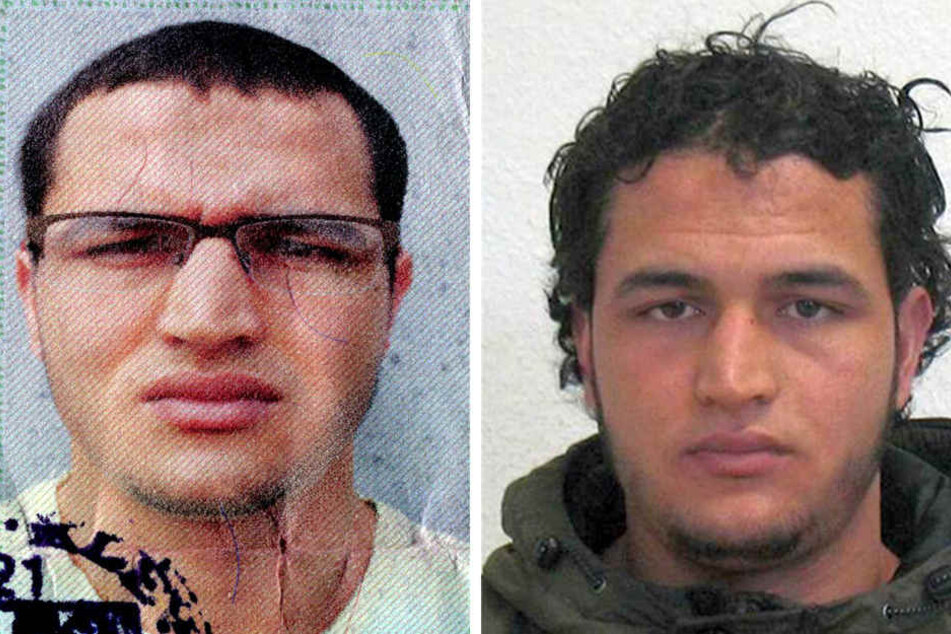Die Bildkombo vom Bundeskriminalamt (BKA) zeigt Fahndungsfotos des Berliner Weihnachtsmarkt-Attentäters Anis Amri.