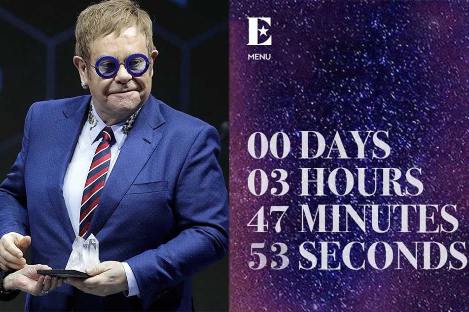 Ein mysteriöser Countdown lief auf seiner Seite.