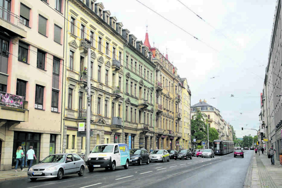 Auf der Bautzner Straße soll dauerhaft Tempo 30 gelten. Heute entscheidet der
Stadtrat.