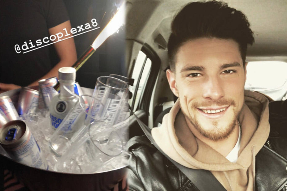 In seiner Insta-Story veröffentlicht Pascal erneut ein Party-Foto.