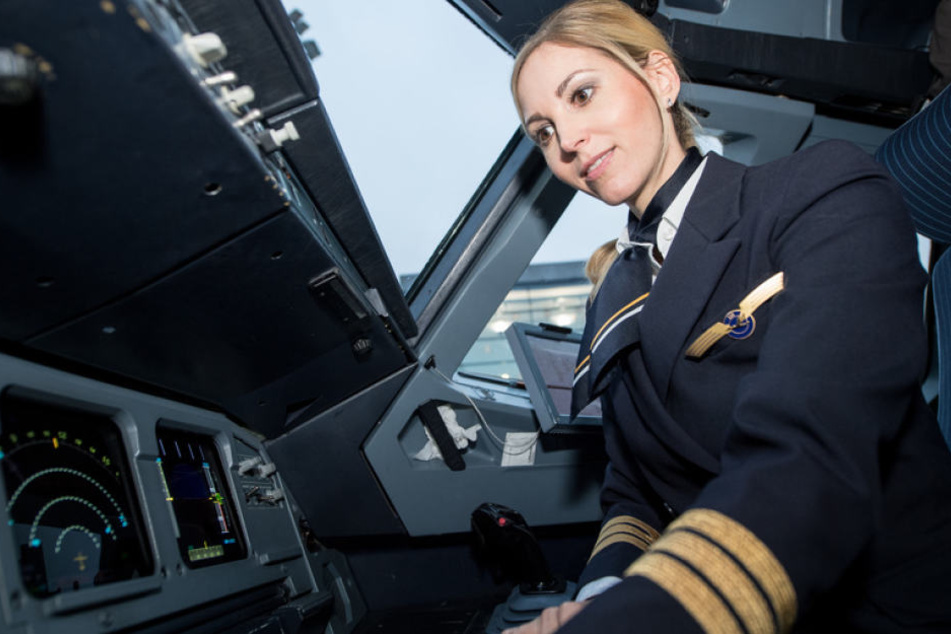 Co-Pilotin Laura Grammes war nur ein Bestandteil der fast ausschließlich weiblichen Crew auf Flug LH 174.