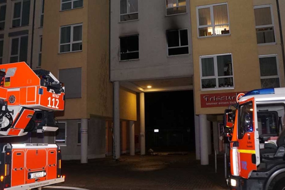 In der ersten Etage des Hauses hatte eine Wohnung gebrannt.