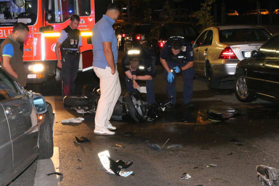 In Berlin-Tempelhof hat es in der Nacht zu Mittwoch einen heftigen Unfall gegeben.