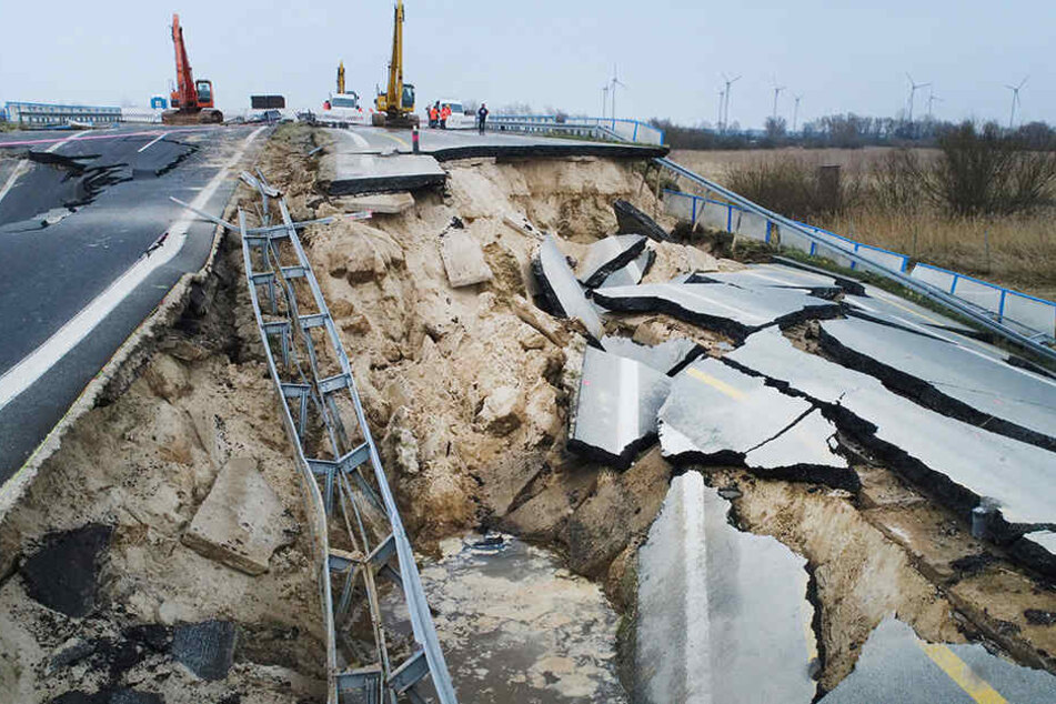 Die Vorbereitungen für den Rückbau am A 20-Loch haben bereits begonnen.
