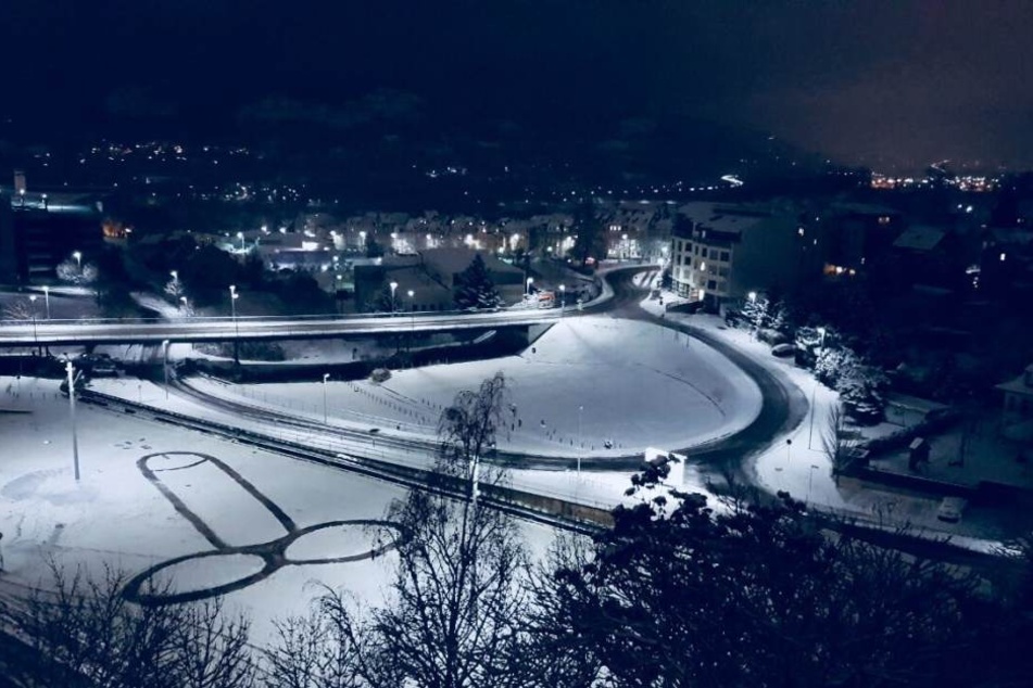 Die etwas andere Art von Kunst, gab es in der Nacht in Jena zu bestaunen.