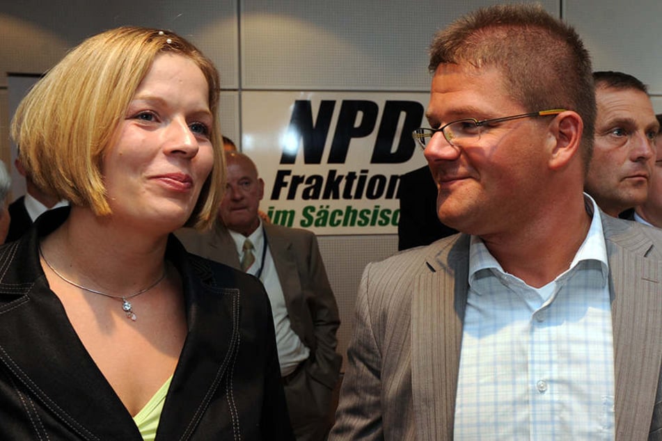 2009 feierten Jasmin und Holger Apfel noch gemeinsam den Wiedereinzug der rechtsextremen NPD in den Landtag.