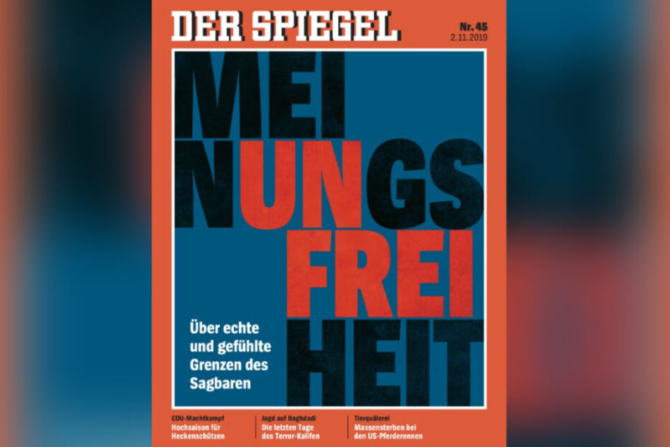 Palmer verwies auf den aktuellen Spiegel. Titelthema: Meinungsfreiheit. (Screenshot)