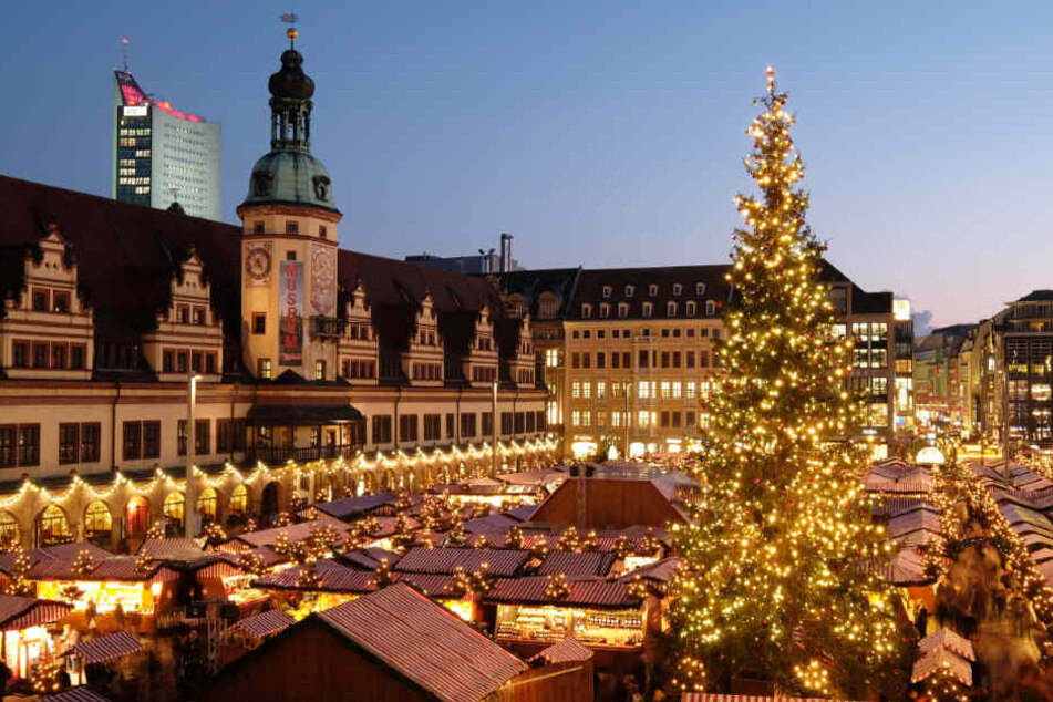 Den Leipziger Weihnachtsmarkt gibt es seit 1458.