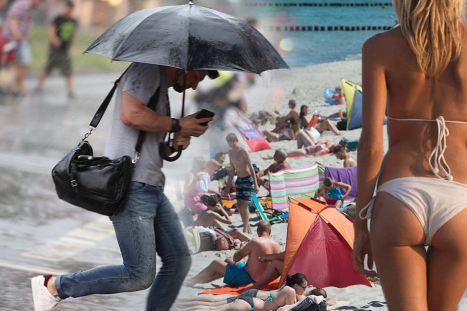 Sonne oder Regen? Der Sommer 2017 kann sich offenbar nicht entscheiden.