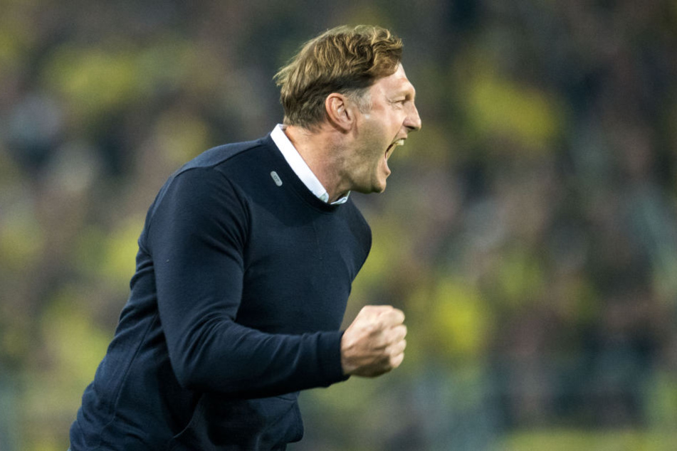 Schrie sich beim 3:2-Sieg im Oktober die Seele aus dem Leib: RB-Trainer Ralph Hasenhüttl, der auch jetzt mit Halsschmerzen zu kämpfen hat.