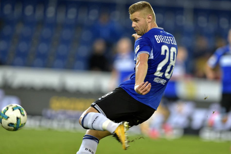 Florian Hartherz erzielte in dieser Saison bereits zwei Tore für den DSC.