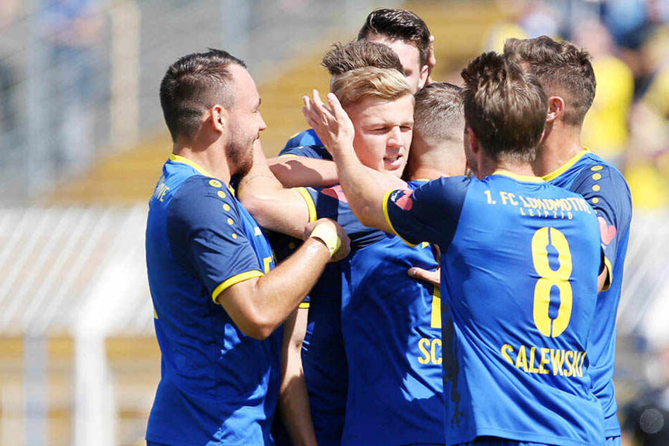 Zuletzt konnten die Spieler von Lok Leipzig gegen Schlusslicht Luckenwalde jubeln.