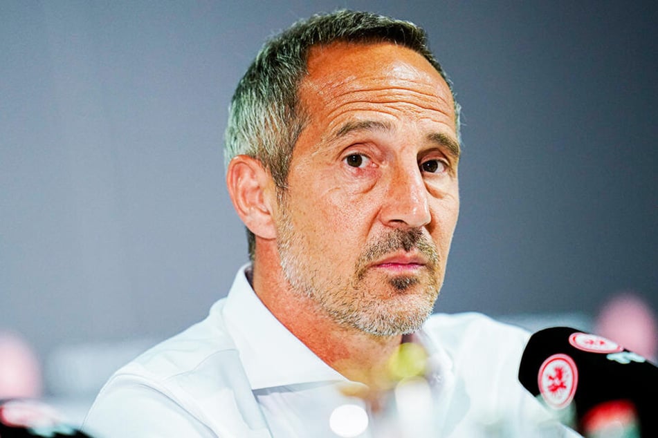 Frankfurts Trainer Adi Hütter konnte mit der Leistung seiner Mannschaft nicht zufrieden sein.