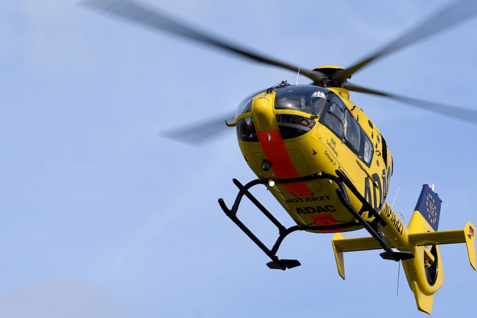 Auch ein Rettungshubschrauber war im Einsatz. (Symbolbild)