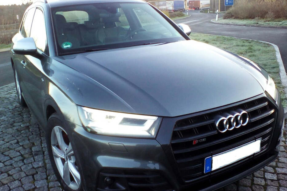 Der gestohlene Audi wurde von der Polizei sichergestellt.