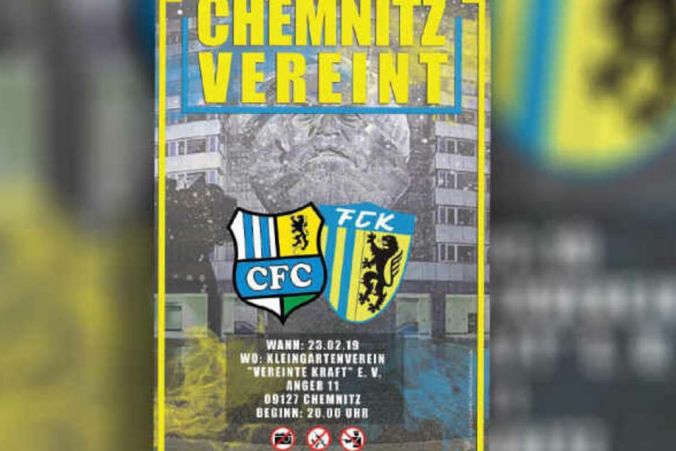Dieser Flyer rief den CFC und die Polizei auf den Plan.