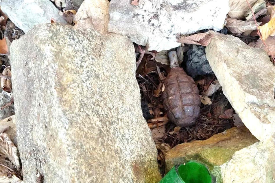 Diese Eierhandgranate wurde im Ortsteil Kaschel entdeckt.