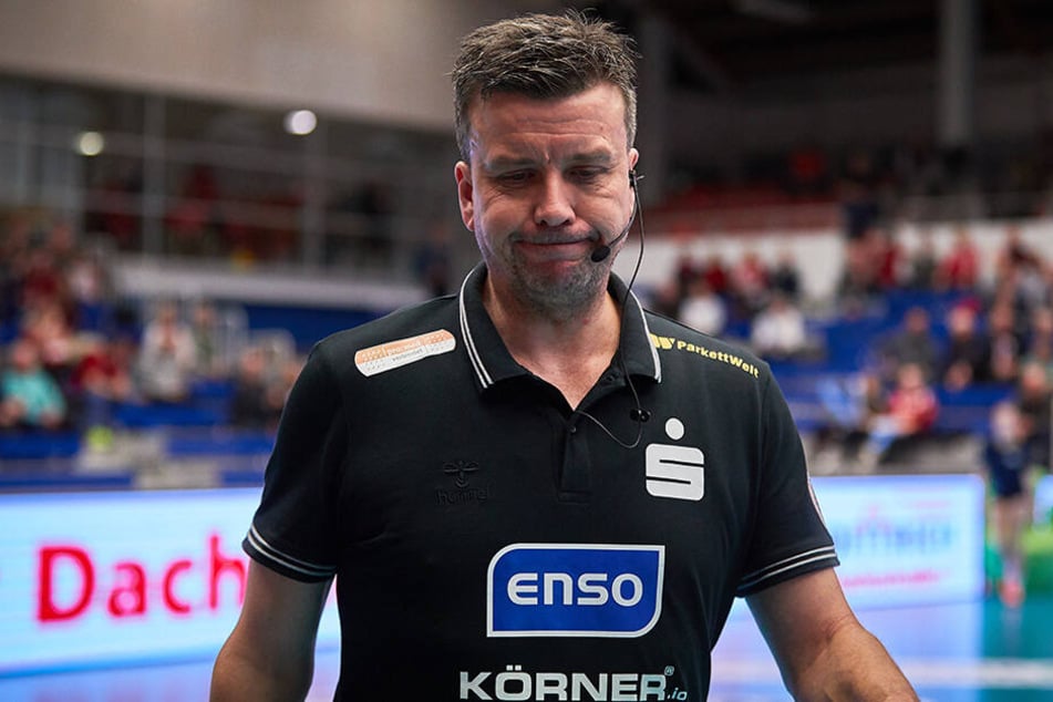DSC-Chefcoach Alex Waibl war wie seine Spielerinnen erleichtert nach dem Sieg gegen Münster.