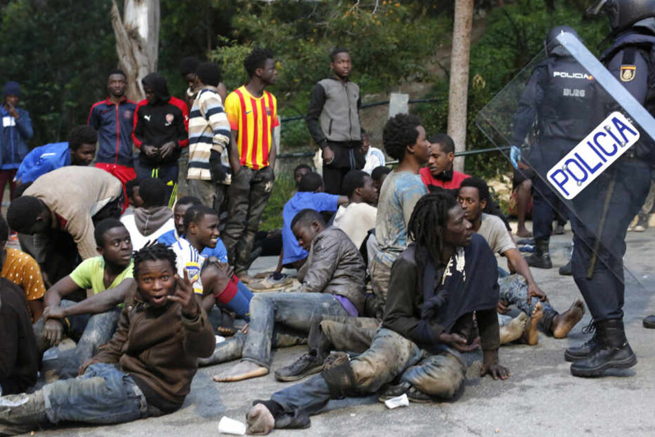 Die Flüchtlinge, die den Grenzzaun gestürmt haben, kommen überwiegend aus Gebieten südlich der Sahara.