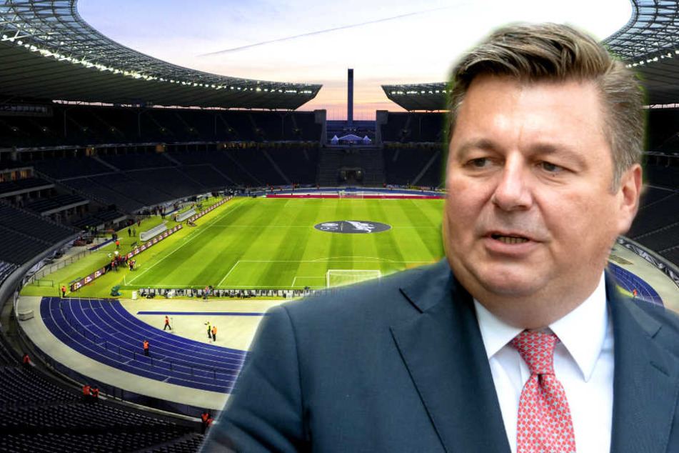 Berlins Sportsenator Andreas Geisel hält nicht viel von der Idee, das Olympiastadion umzubauen.
