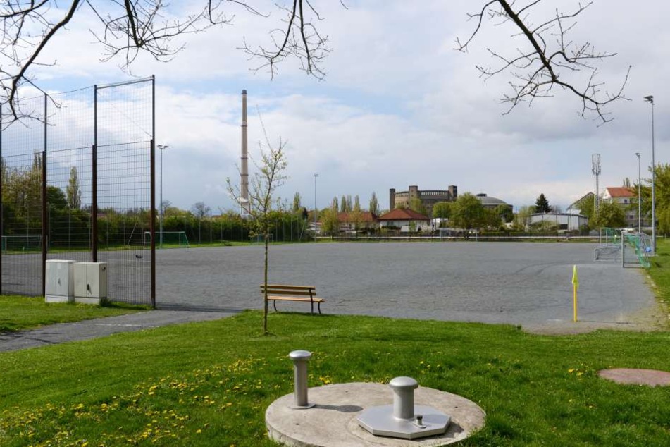 Der Sportplatz an der Oskar-Röder-Straße in Seidnitz soll einen
Kunstrasenplatz bekommen.