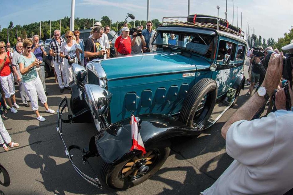 Heidi und "Hugo" beim Start im Sommer 2014