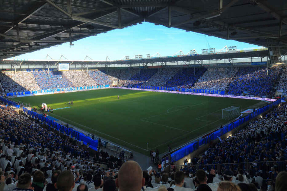 Das Stadion in Magdeburg bleibt am Samstag leer, das Ostderby gegen den FSV Zwickau wurde abgesagt. (Archivbild)