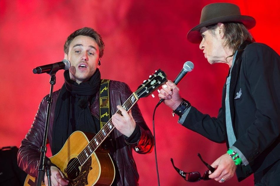 Mit Clueso (l.) performte Udo Lindenberg die gemeinsame Hit-Single "Cello".