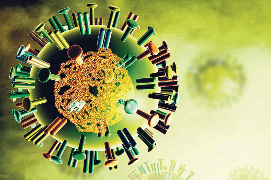 Klitzeklein, aber brandgefährlich: Das Influenza-Virus.