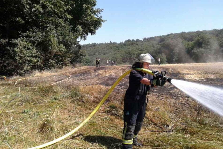 Die trockene Witterung hält die Feuerwehr in Atem.