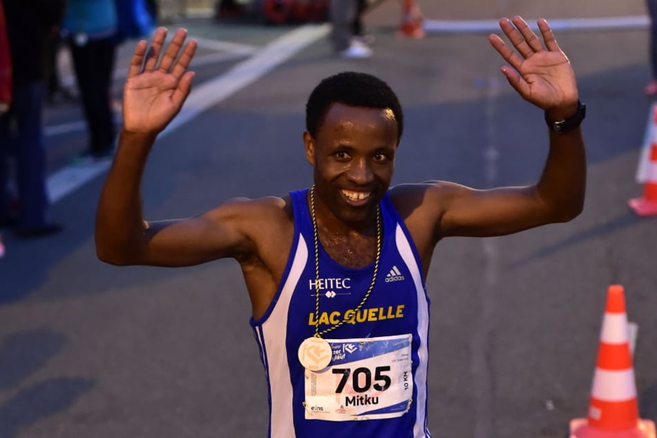 Mitku Seboka aus Fürth gewann den 10-km-Lauf der Männer.