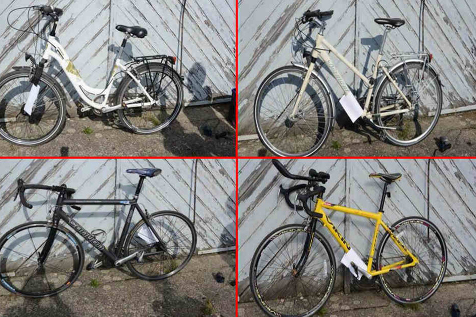 Die Polizei fand bei der Razzia im Osten von Halle 39 Fahrräder. 18 davon warten noch auf ihren rechtmäßigen Besitzer.