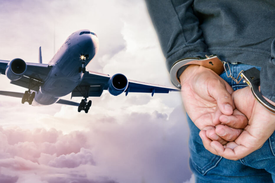 Noch am Flughafen wurde der 26-jährige verhaftet. (Symbolbild)