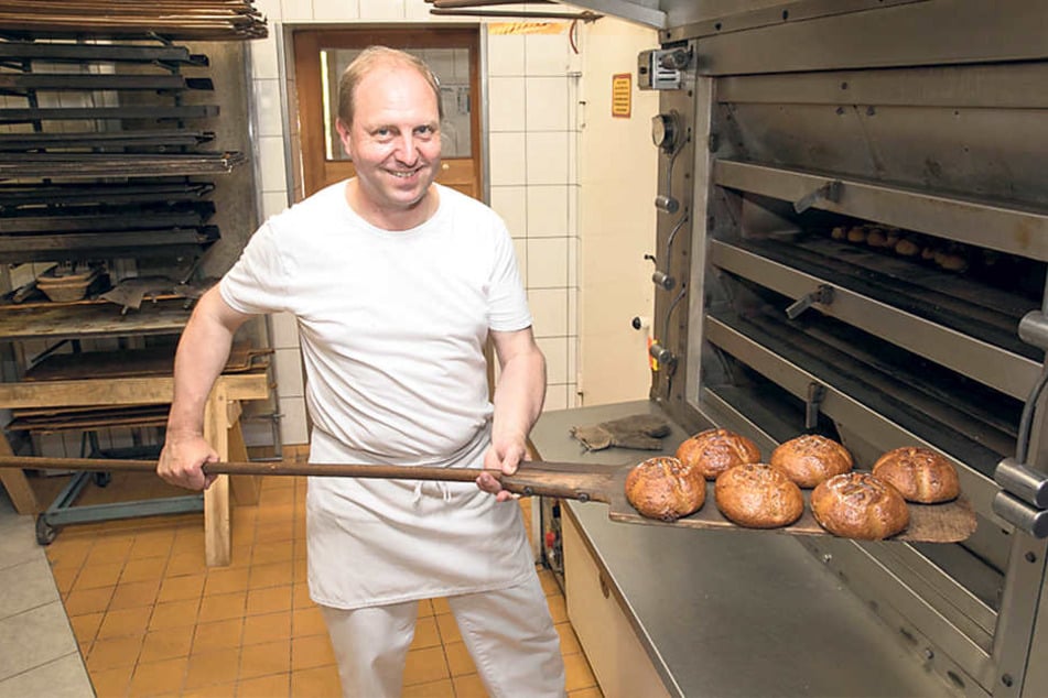 Bäckermeister Heiko Trepte (50)
führt die Tradition am Standort auch nach 150 Jahren fort.