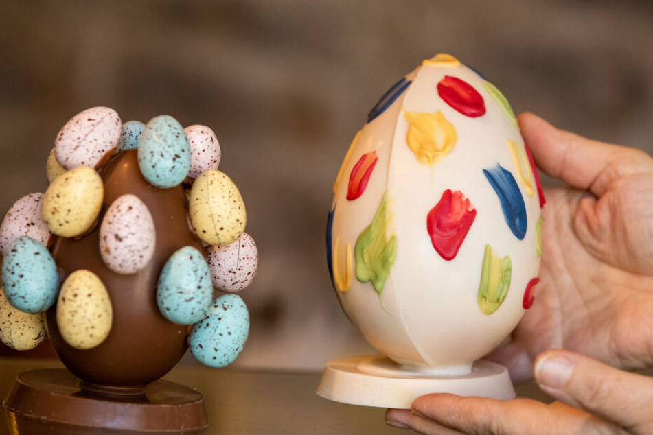 Handarbeit aus der Chocolaterie Molina: Nicht jedes Ei kommt bei den Deutschen ins Osternest.