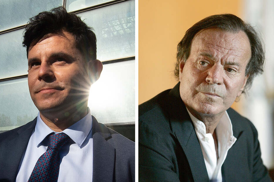 Nun offiziell Vater und Sohn. Javier Sanchez Santos und Julio Iglesias.