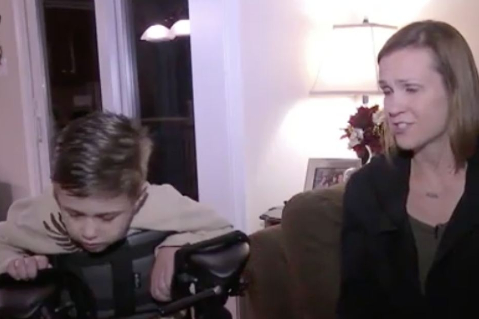 Nancy Coyne mit ihrem schwer kranken Sohn Garrett.