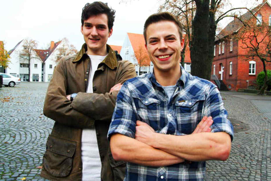 Sebastian (19, li.) und Jan (23) zeigten Zivilcourage.