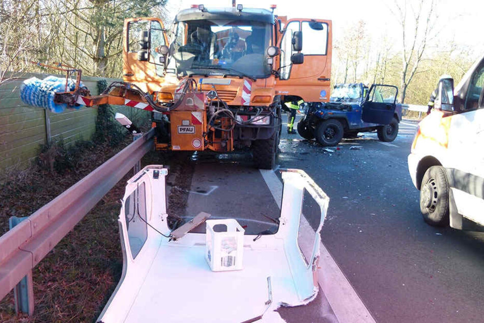 Bei dem 69-jährigen Jeep-Fahrer entnahm die Polizei eine Blutprobe.