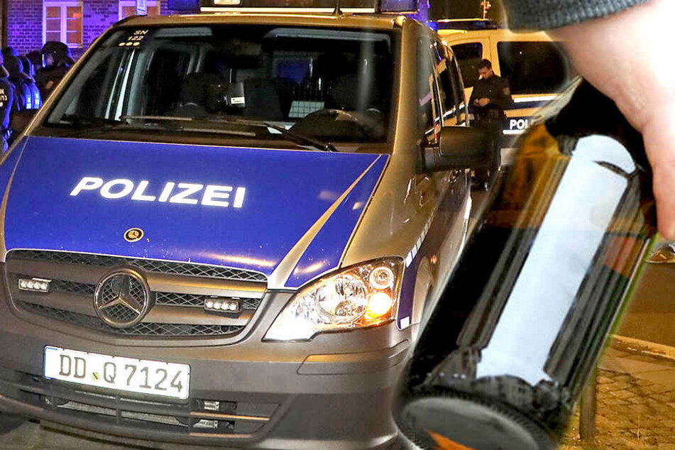 In der Nacht wurde ein Polizeiauto in der Neustadt mit einer Bierflasche attackiert (Symbolbild).