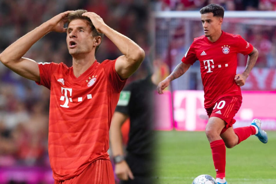 Ob Thomas Müller (l) oder Philippe Coutinho gegen RB Leipzig auflaufen wird, ist noch unklar. (Bildmontage)