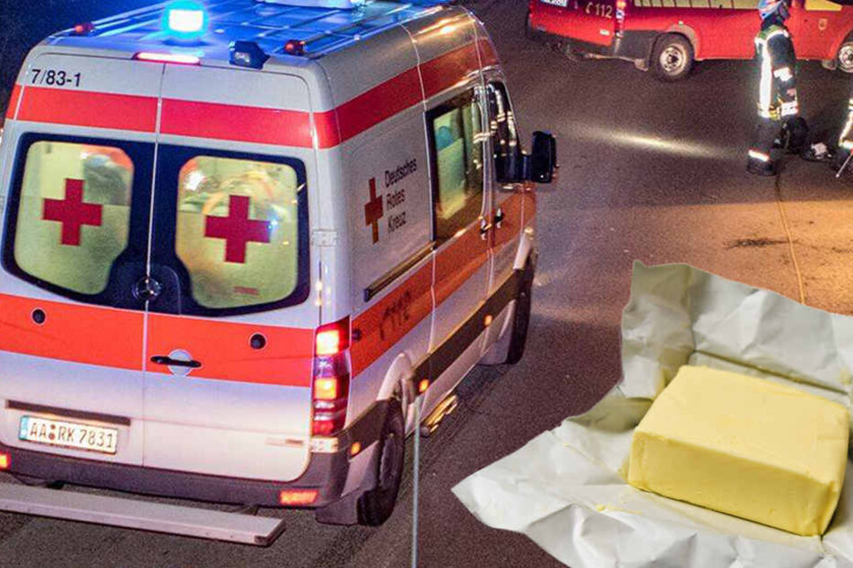 Skurrile Butter-Würfe in Bochum.