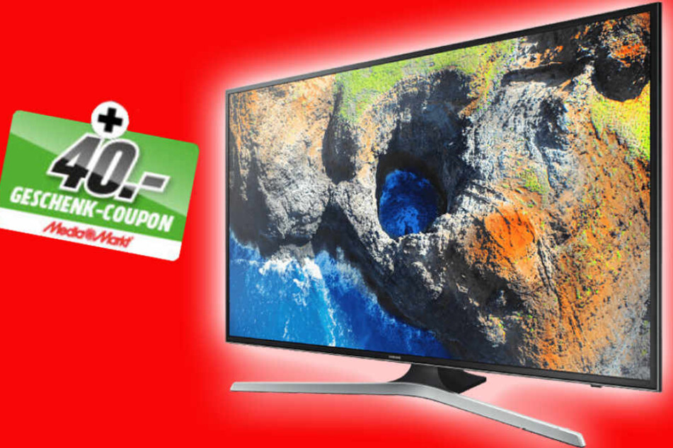 Nur 589 Euro kostet dieser Samsung-Fernseher und einen 40 Euro-Coupon gibt's dazu.