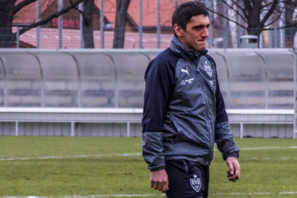 Tayfun Korkut beim Training am Dienstag.