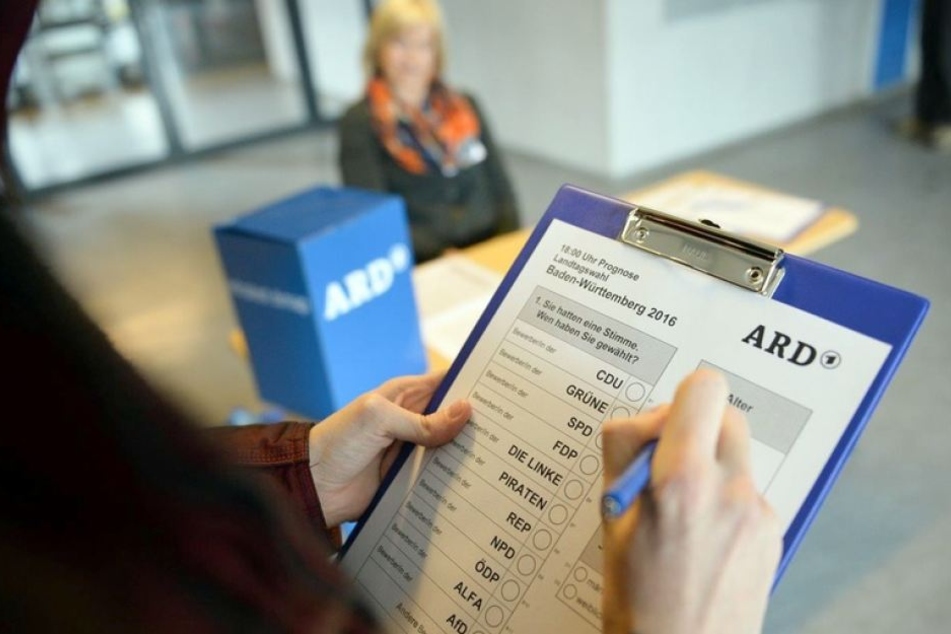 So sieht ein Fragebogen von Forschern an den Wahltagen aus.