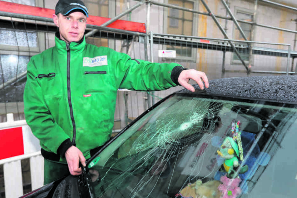 Das Auto von Heiko Fechner (36) wurde übel attackiert.