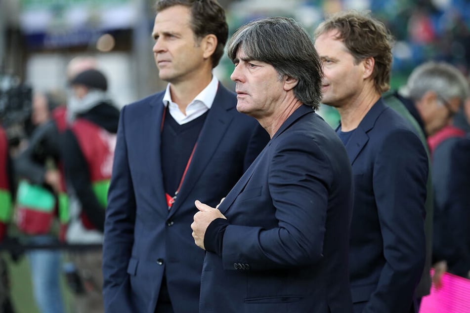 Joachim Löw, mit Co-Trainer Marcus Sorg und Direktor Oliver Bierhoff. Hat Deutschland ein Talente-Problem?